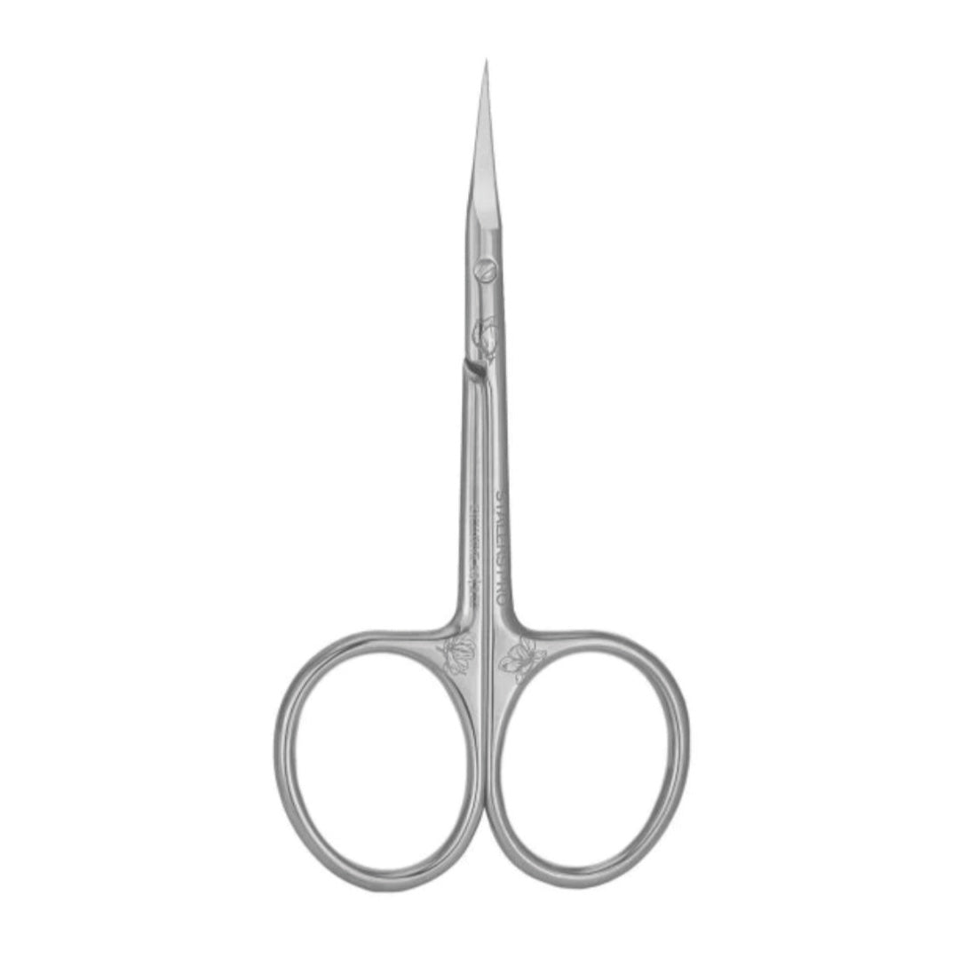 Forbici professionali per cuticole con punta a gancio EXCLUSIVE 23 TYPE 2 (Design: Fior di Magnolia)