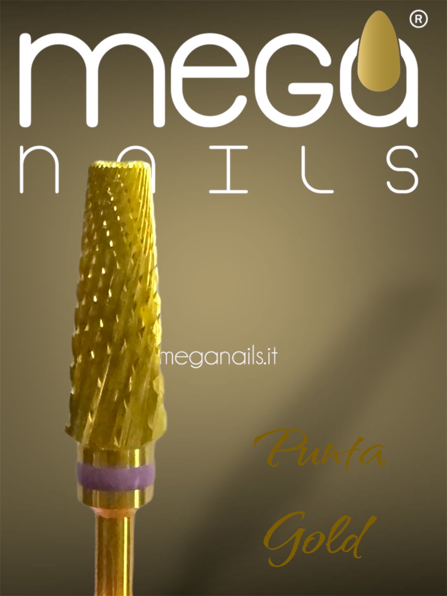 Punta Gold professionale in carburo di tungsteno per fresa unghie
